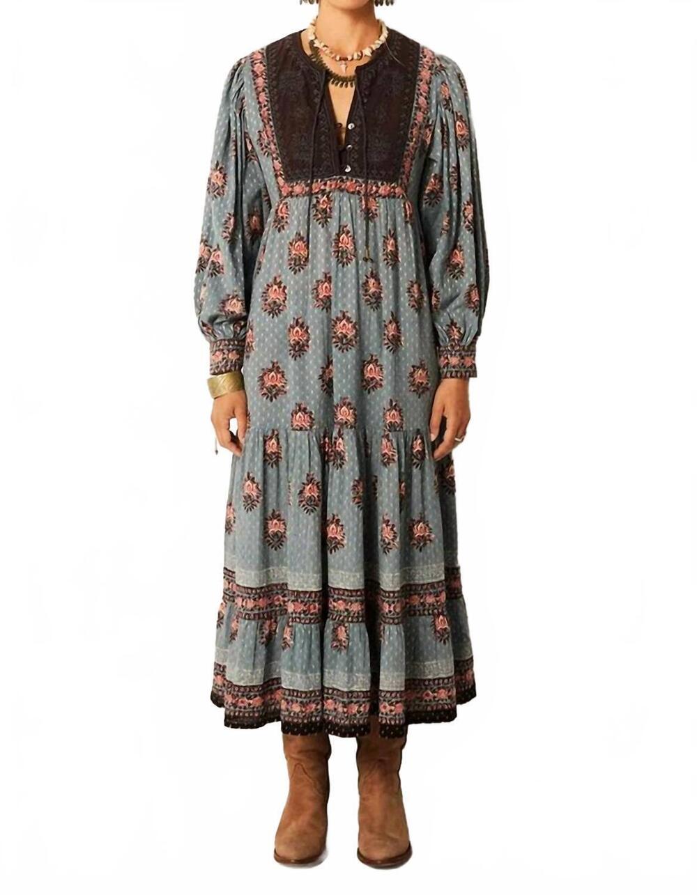 NEW MAISON HOTEL allegra dress in cerulean mist